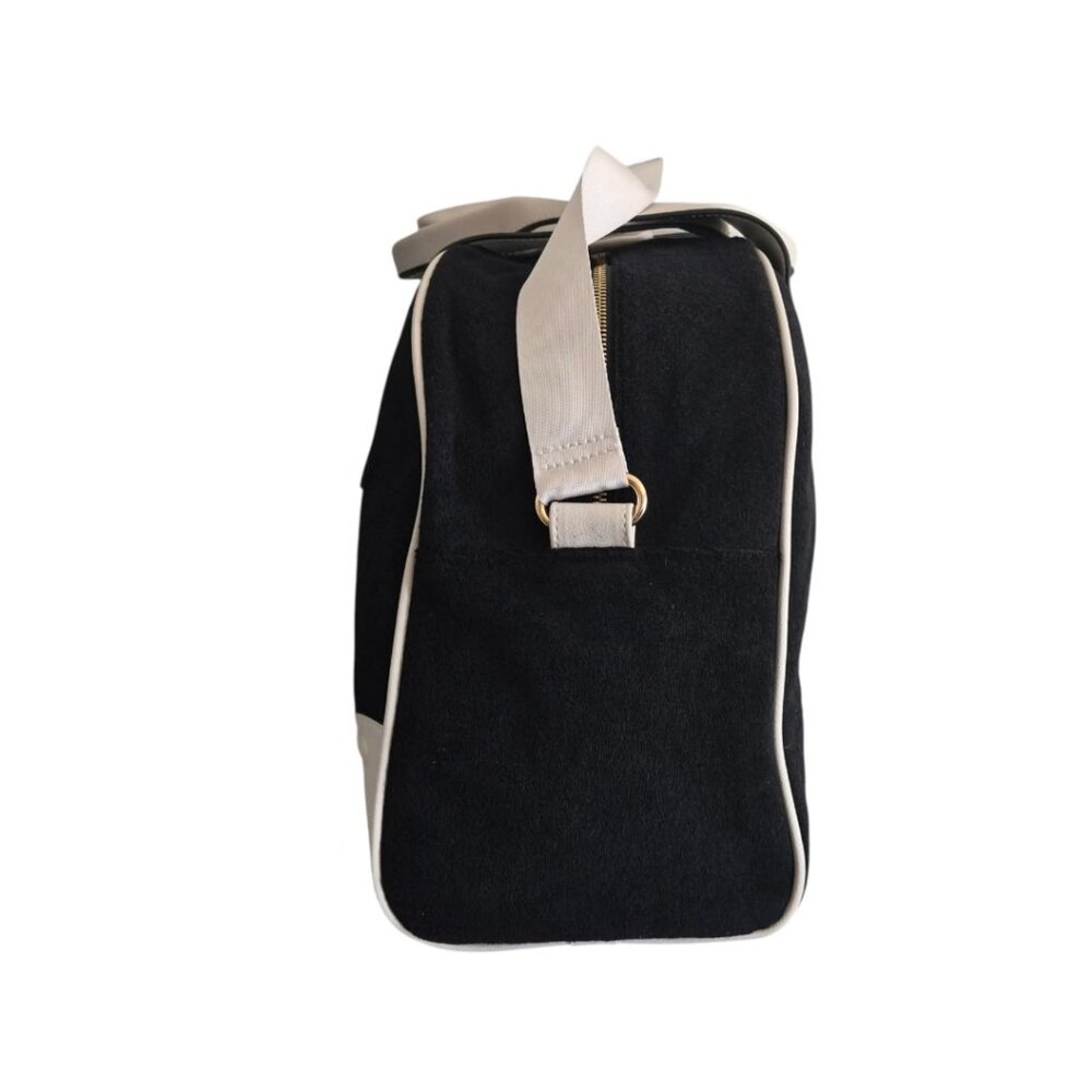 Juicy Couture Black Cream Weekender Duffle Bag NWT - Picture 5 of 8